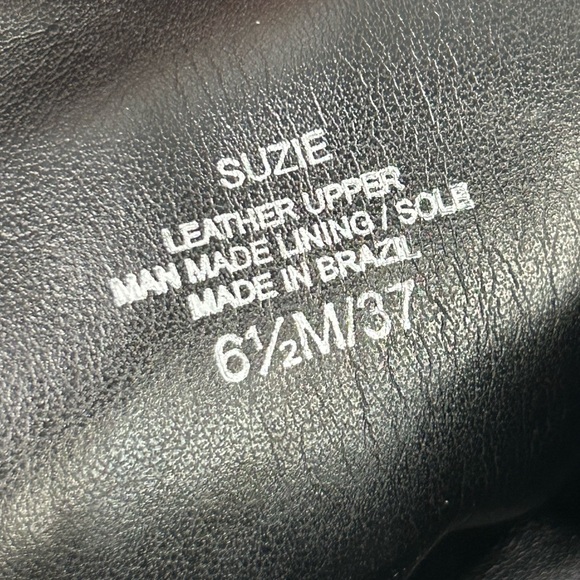 NWOB GB (Gianni Bini) Suzie Leather Lace-up Black Sole Chunky Heel Boot size 6.5 - Picture 7 of 8